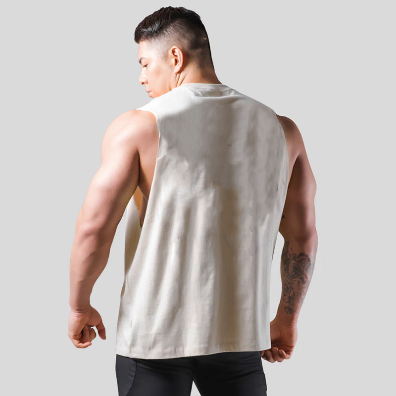 Loose Breathable Training Fitness Sports Sleeveless T-shirt