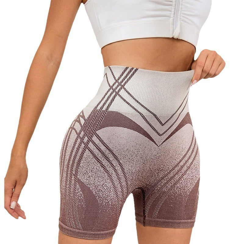 Female Gradient Sports And Fitness Shorts