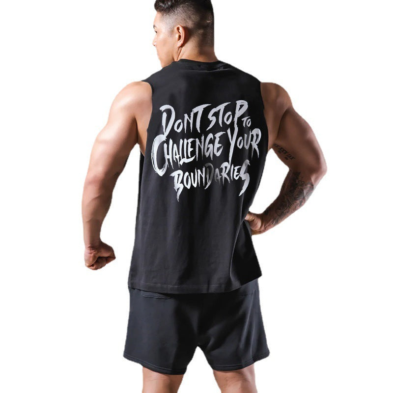 Loose Breathable Training Fitness Sports Sleeveless T-shirt