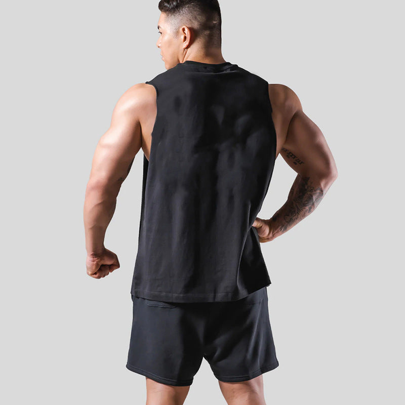 Loose Breathable Training Fitness Sports Sleeveless T-shirt