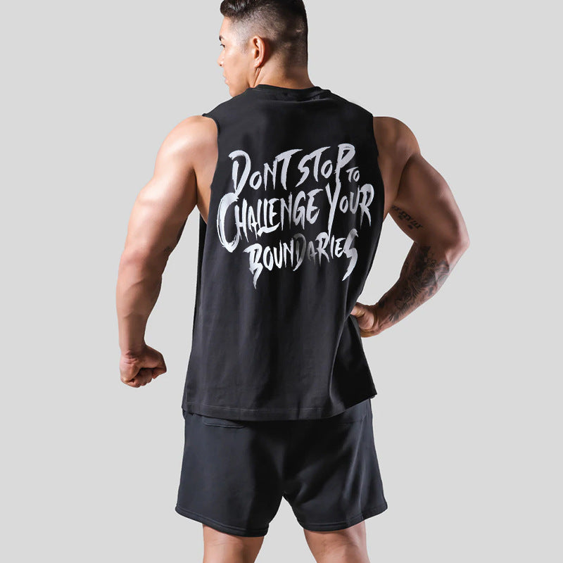 Loose Breathable Training Fitness Sports Sleeveless T-shirt